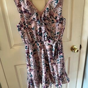 Maurices Pink Floral Midi Dress